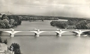 Pont d'Avignon Villeneuve les Avignon Francia 19959 RPPC Foto Real Postal - Imagen 1 de 2