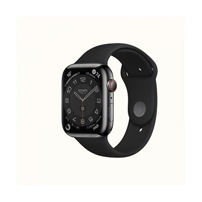 Apple Watch Serie 6 Hermés GPS 44 Mm Acero Inoxidable Espacio Negro Deportivo Banda • 549€