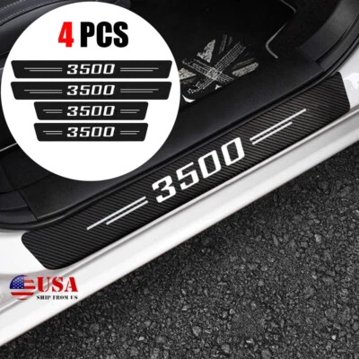 4x For Dodge Ram 3500 Accessory Truck Cab Door Sill Plate Threshold Protector - Image 1 of 4