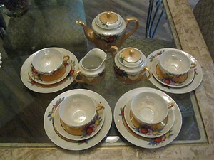 Vintage 17tlg. Japanisches Glanzgeschirr Teeservice - Bild 1 von 9