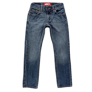 Levis 511 Pants Boys 10 Blue Jeans Denim Skinny Red Tab Pockets Kids Youth 25x25 - Picture 1 of 11