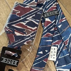 Neu mit Etikett $ 69,95 Ketch USA Krawatte & Einstecktuch Set Herren grün abstrakt - Bild 1 von 3