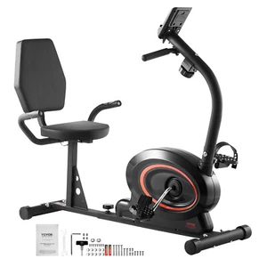 VEVOR Liegeergometer Sitz-Heimtrainer Liegefahrrad Magnetischer Widerstand LCD - Bild 1 von 12