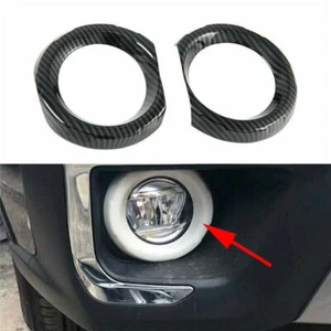 For Subaru Outback 2021 2022 Carbon Fiber Front Fog Lamp Light Ring Cover Trim - Bild 1 von 3