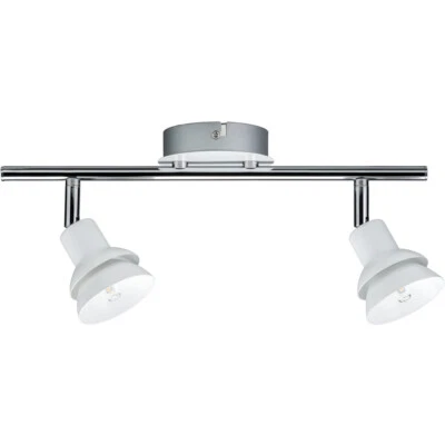 Paulmann 666.19 LED Strahler Deckenleuchte Weiß/Chrom 2x2,2W G9 Warmweiß 2700K - Bild 1 von 3