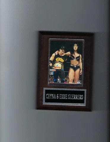 CHYNA & EDDIE GUERRERO PLAQUE WRESTLING WWE WWF Cover