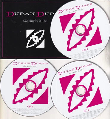 DURAN DURAN The Singles 81-85 3-DISC CD BOX SET 1981-1985 Greatest Hits Best Of - Image 1 of 2