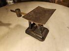 Antique FAIRBANKS Post Office Scale 16 OZ Cast Iron Pin Striped Brass Tray & Arm