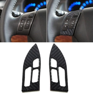 Para Honda Accord Sedán 2003-07 fibra de carbono Botón Botón Borde - Imagen 1 de 10