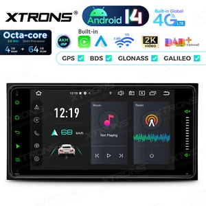 Android 14 4+64GB Car Stereo Radio GPS Car Play For Toyota 4Runner Fortuner RunX - Picture 1 of 21