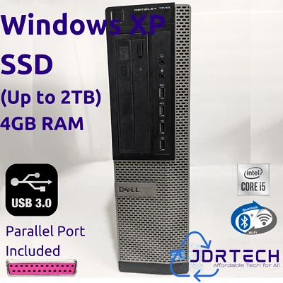 Customizable Windows XP Pro Dell Optiplex 7010 DT Core i5 SSD 4GB WiFi CNC MACH3 - Image 1 of 4