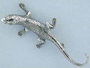 Broche Art Nouveau Salamandra Cristal Plata 925 Joyería Art Nouveau - Nuevo - Imagen 1 de 1