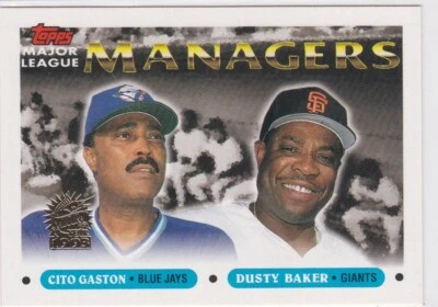 1993 Topps Inaugural Marlins #514 Cito Gaston/Dusty Baker Toronto Blue Jays/San - Image 1 of 2