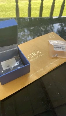 GRA Certified Moissanite Stud Earrings 1.0 Ct 925 Sterling - Image 1 of 3