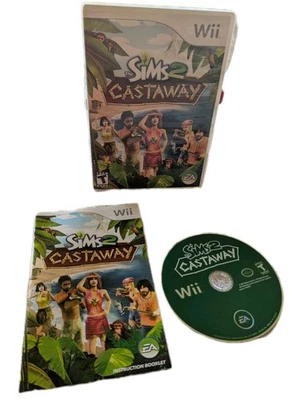 The Sims 2 Castaway Nintendo Wii Complete In Box With Manual CIB EA TESTED - Image 1 of 4