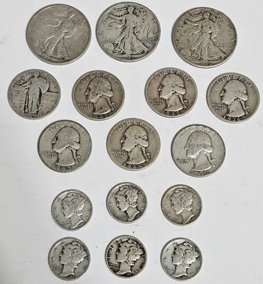 Better US 90% Silver Coin Lot $3.85 Face Amount - All Dates Readable! - Image 1 of 2
