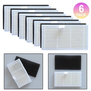 For MEDION Robot Vacuum Mop Replacement Filters 6 Pack Compatible Accessories - Picture 1 of 11