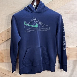 Nike Hoodie Youth Large Just Do It Pullover Sportswear Swoosh Sneaker Graphic - Picture 1 of 11