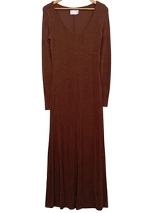 ASOS DESIGN Vestido largo Mujeres Talla EU 38 marrón elegante - Imagen 1 de 5