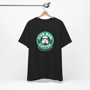 Camiseta Dark Side Roast, Star Wars Coffee Parody Java Brew Stormtrooper - Imagen 1 de 11