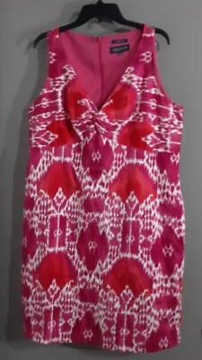 VESTIDO DE VERANO MUJER JONES NEW YORK ELÁSTICO SIN MANGAS ROSA CARRERA.TALLA 18W Foto 1 de 4