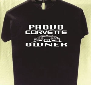 Corvette Stolzer Besitzer frühes Modell T-Shirt tolles Geschenk für einen Freund - Bild 1 von 2