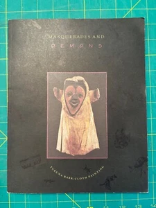 MASQUERADES AND DEMONS - TUKUNA BARK-CLOTH PAINTING African Art Krannert Museum - Picture 1 of 3