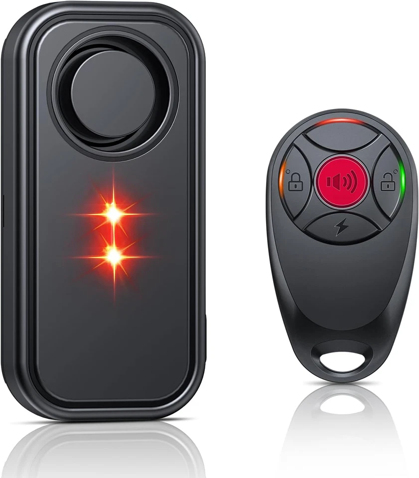 Allarme per Bicicletta Con Telecomando, 113 Db, Potente Allarme Wireless per Bic - Immagine 1 di 4