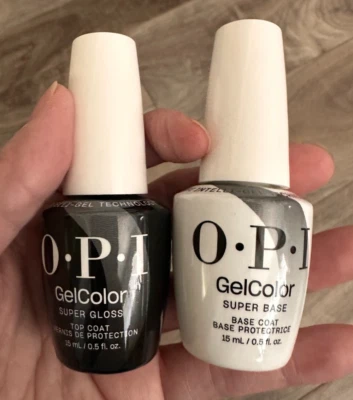 OPI Intelli- Gel Color Super Gloss Top Coat & Super Base Coat - NEW 2024 - Image 1 of 3