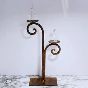 Vintage Eisen Öllampe Glühbirnen - Wirbel Wohnkultur Display - Eleganz für Ihr Zuhause 15" - Bild 1 von 5