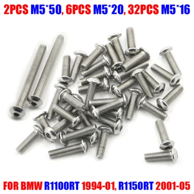 Fairing Bolt Screws Kit Stainless Steel FOR BMW R1100RT 1994-01, R1150RT 2001-05 - Image 1 of 4