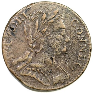 1785 M 1-E R-4 Connecticut Colonial Copper Coin - Picture 1 of 2