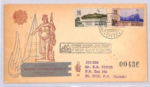 SAN MARINO FDC 1952 Photogrammetric Survey USA QC St Rose Air Mail YG220 - Picture 1 of 10