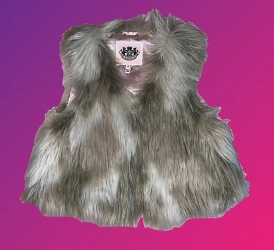 全新 Girls JUICY COUTURE 皮草背心 尺寸 S — 第 1/4 张图片