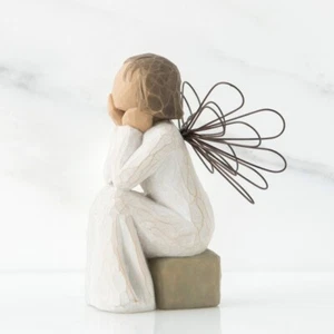 Angel of Caring Willow Tree 4" Figura Artista Susan Lordi 2001 DEMDACO Gratitud - Imagen 1 de 12