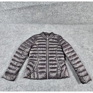 Sam Edelman gefütterte Jacke Mantel Damen Größe Large leichter Reißverschluss schwarz - Bild 1 von 15