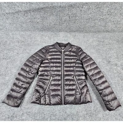 Sam Edelman Puffer Jacket Coat Women Size Large Light weight Zip Black - Image 1 of 4