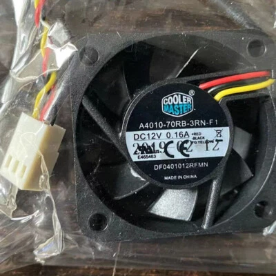 Cooler Master A4010-70RB-3QN-F1 12V 0.16A 40*40*10MM 4CM 3Pin Cooling Fan - Image 1 of 2