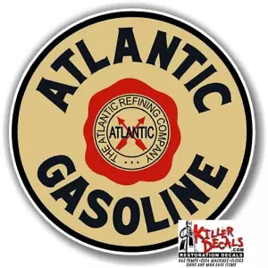 DECALCOMANIA SERBATOIO INSEGNA POMPA BENZINA ATLANTIC 3" - Foto 1 di 1