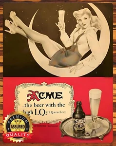 Acme - The Beer With I.Q. - Metal Sign 11 x 14 - Picture 1 of 4