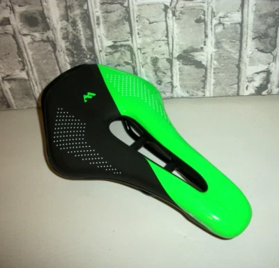 *NUEVO* Sillín de bicicleta West ultraligero Mtb asiento de bicicleta de carretera verde neón negro Foto 1 de 4