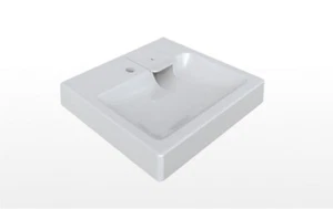 Lavabo à encastrer dans une machine à laver 60x50x12,5 cm CLARA, blanc - Photo 1/4
