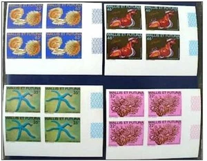 WALLIS ET FUTUNA Yvert 297/300 non dentelé BF de 4 bord de feuille.** MNH - Imagen 1 de 1