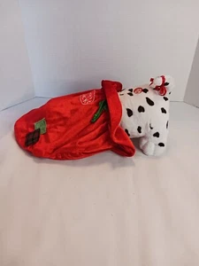 Christmas Tail Wagging Dog in Santa Sack says Christmas Sayings Body Shakes Rare - Picture 1 of 10