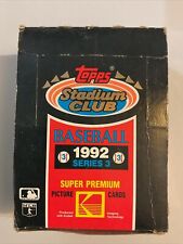 1992 Topps Stadium Club Baseball Box Series 3 (36 Unopened Packs) Free Shipping