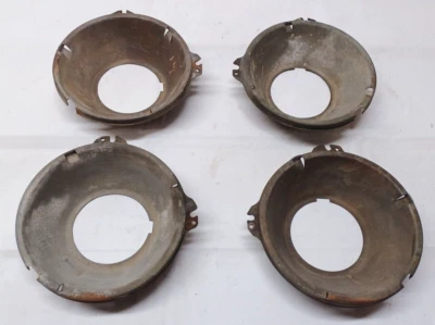 64 PONTIAC GTO USADO DE FÁBRICA FAROS CUBO BOLSILLO JUEGO DE 4 Foto 1 de 4