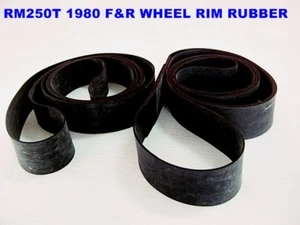 Fit SUZUKI RM250T 1980 F&R WHEEL RIM TAPE RUBBER SET 2 Pcs. GENUINE [mi5452] - Picture 1 of 5