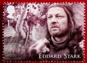 Game of Thrones: EDDARD STARK - FIRST CLASS ROYAL MAIL STAMP - MINT - Bild 1 von 3