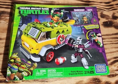 TMNT Teenage Mutant Ninja Turtles Mega Bloks Party Wagon 274 Pc Brand New Sealed - Image 1 of 4
