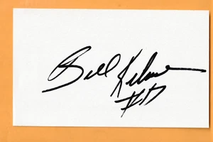 Tarjeta de nota 3x5 firmada por Billy Kilmer Washington Redskins AUTO New Orleans Saints - Imagen 1 de 2